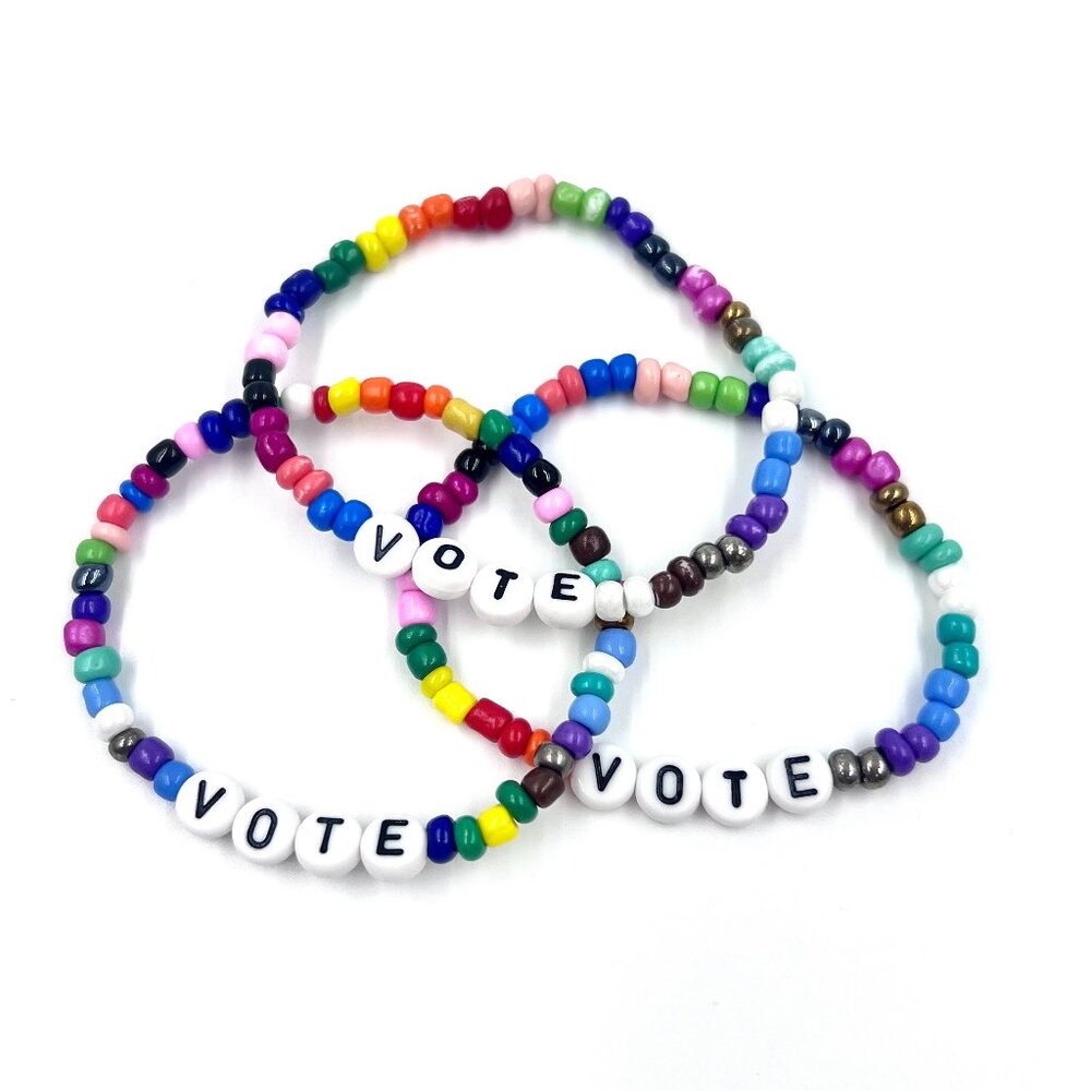 VOTE beaded bracelet